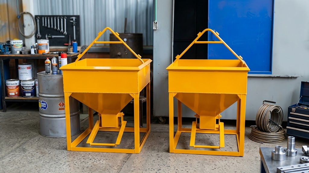 Baldes de concreto fabricados